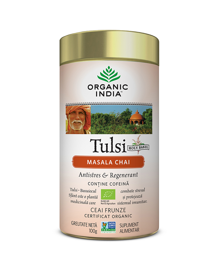 Tulsi (Busuioc Sfant) Masala Chai | Relaxant & Regenerant, 100g*